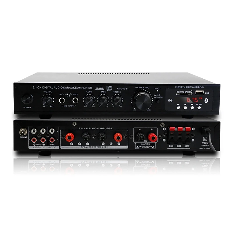 Home Cinema Onkyo 5.1 - 6-kanaals Bluetooth 5.1 geluidsspeakerversterker, stereo audioversterker