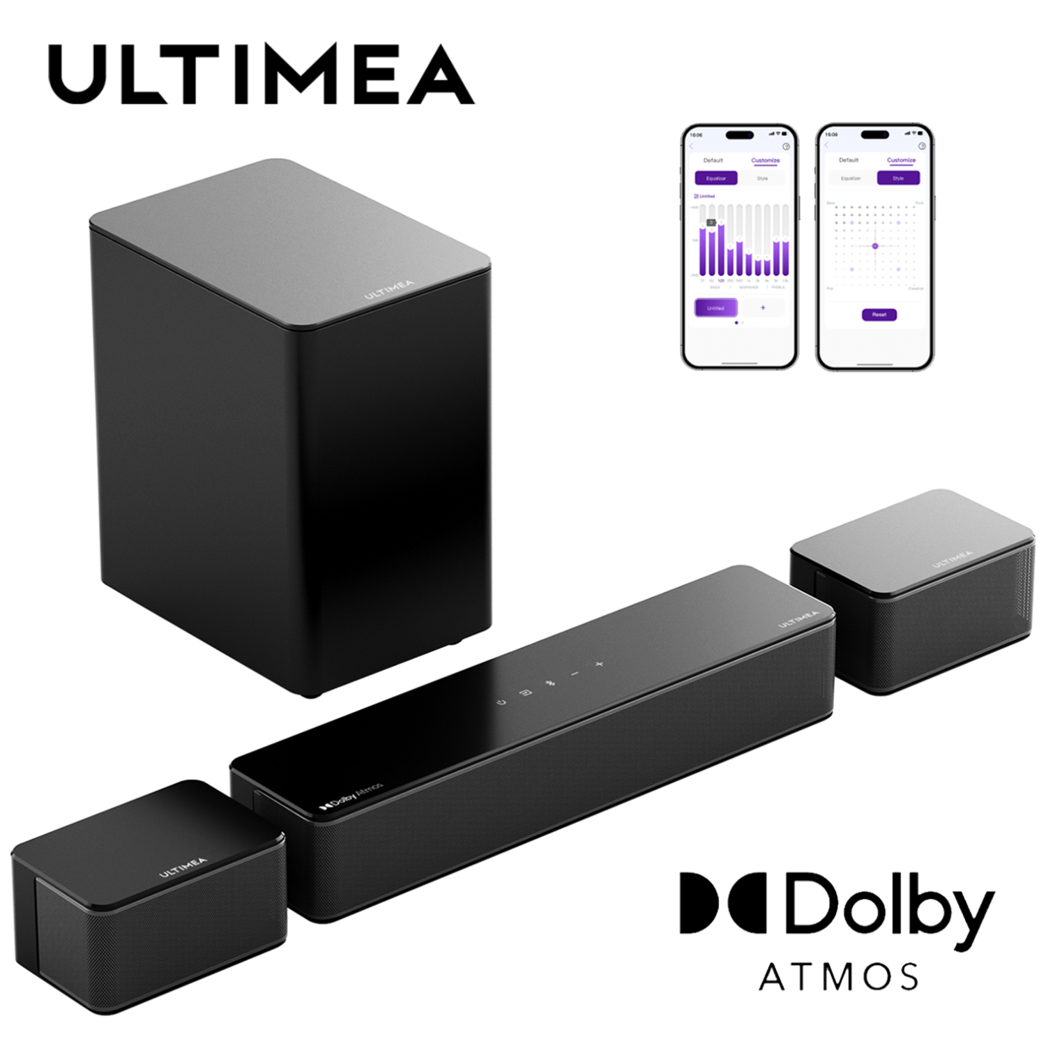 Home Cinema Onkyo 5.1 - ULTIMEA 5.1 Soundbar met Dolby Atmos,