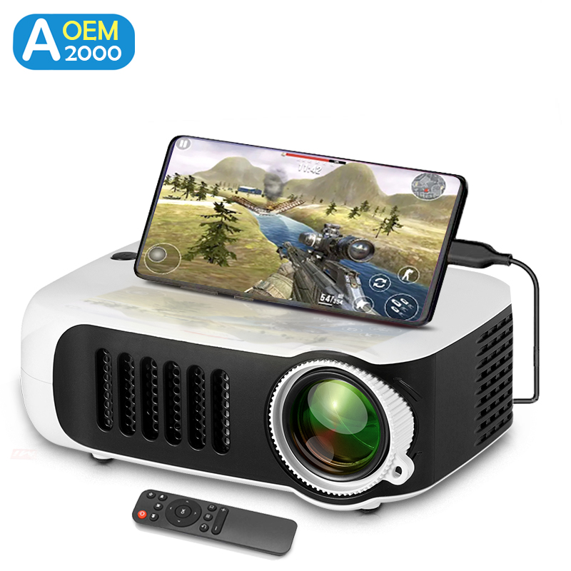 Home Cinema Gaming - A2000 Mini-projector Draagbare thuisbioscoop 3D LED-videoprojector