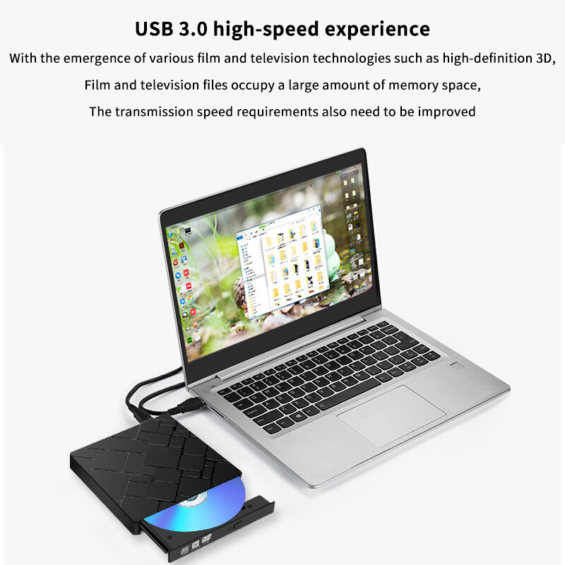 Blu Ray Disc Player - 【U】TypeC+USB 3.0 Externe Blu-ray Drive CD24X