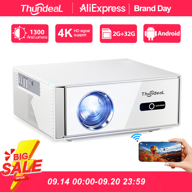 Home Cinema Setup - ThundeaL TD95W Projector 4K Full HD