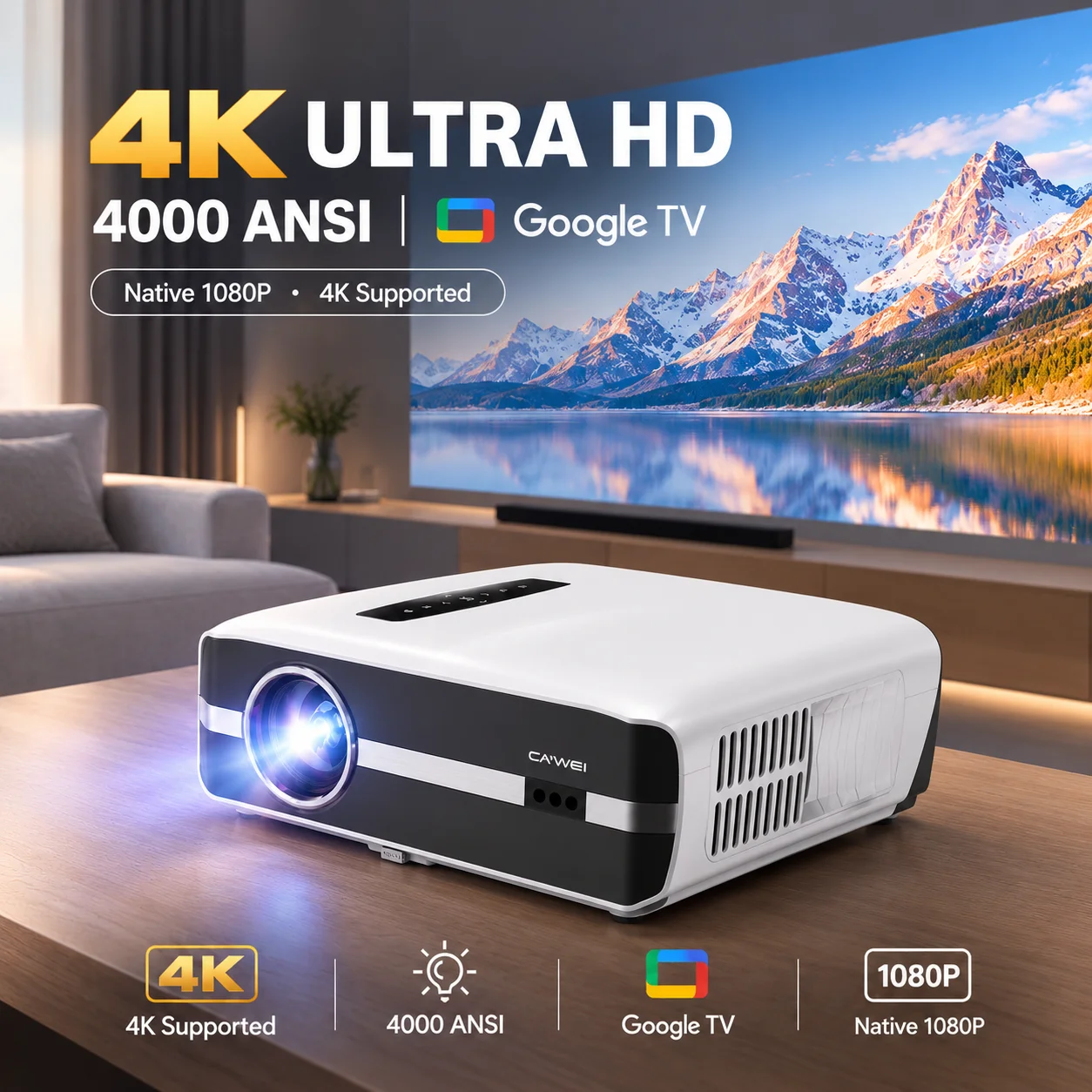 Home Cinema Gaming - Nieuwe A9S 4k 4000ANSI projector met