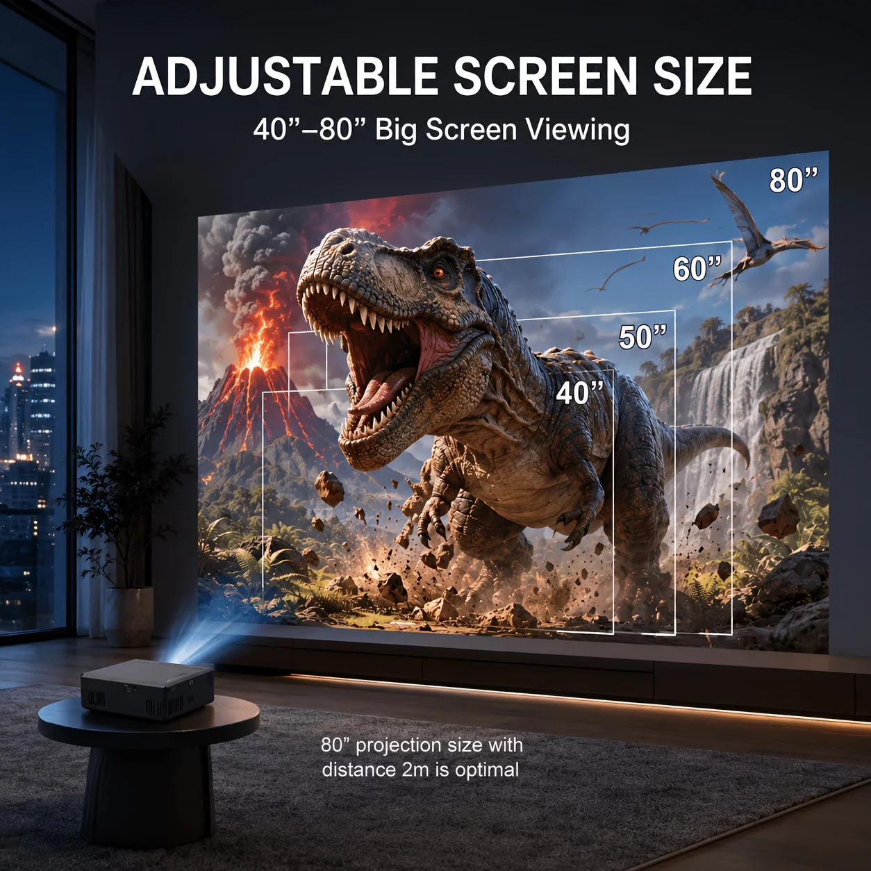 Mini draagbare projector, comp - Home Cinema Gaming recensie en prijs