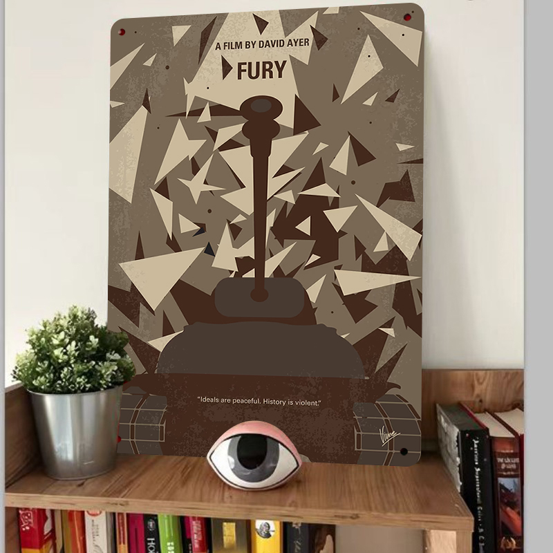 Fury Movie Poster Metal Wall A - Home Cinema Inspiration recensie en prijs