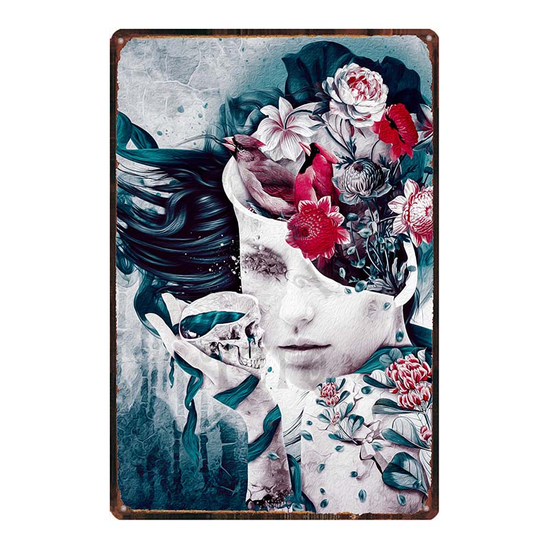 【YZFQ】 Sugar Skull Plaque Meta - Home Cinema Restaurant recensie en prijs