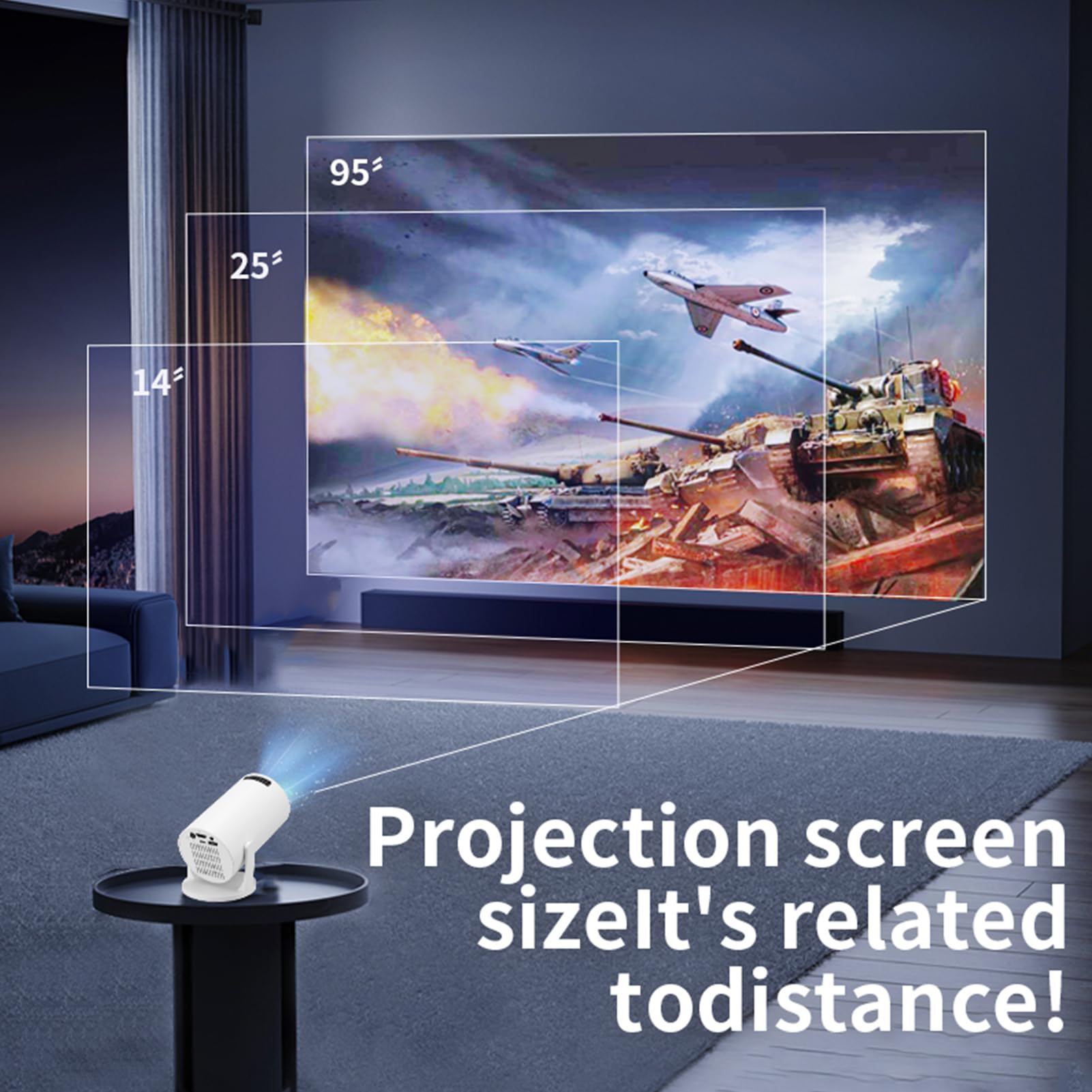 M5 8K Wifi 6 Projector Ultra H - Home Cinema Gaming recensie en prijs