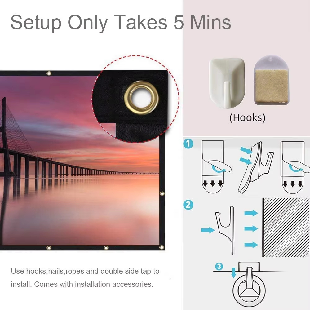 LEJIADA 4K Zacht Scherm Dubbel - Home Cinema Setup recensie en prijs