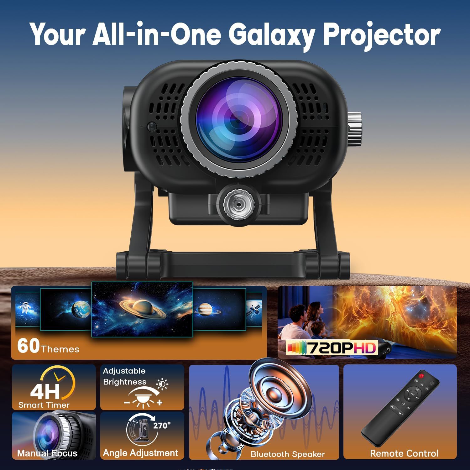 3D Galaxy Projectorlamp 60 Dyn - Home Cinema Uk recensie en prijs