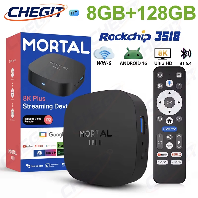 2026 Nieuwe T1+ 8K HD TV Box A - Video Home Cinema recensie en prijs