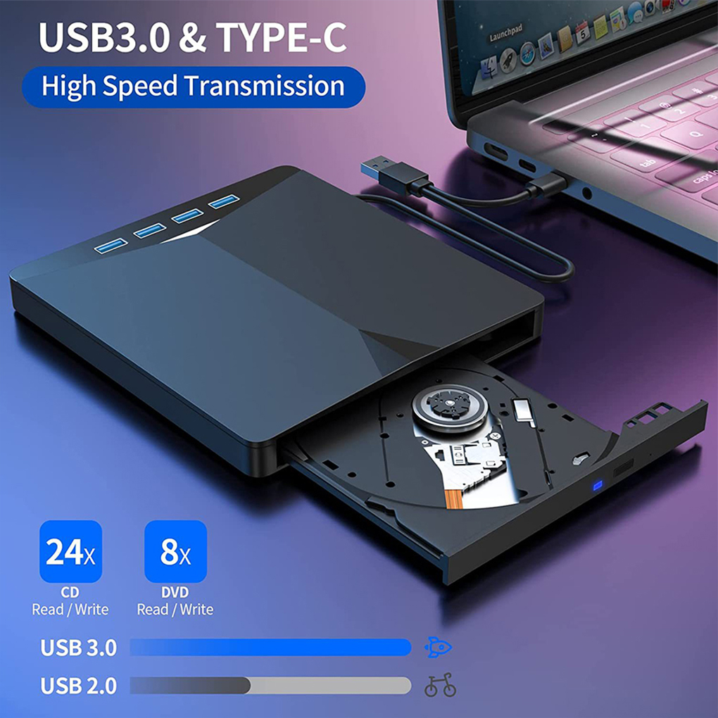 7 in 1 USB 3.0 Type C Externe  - Blu Ray Disc Player recensie en prijs