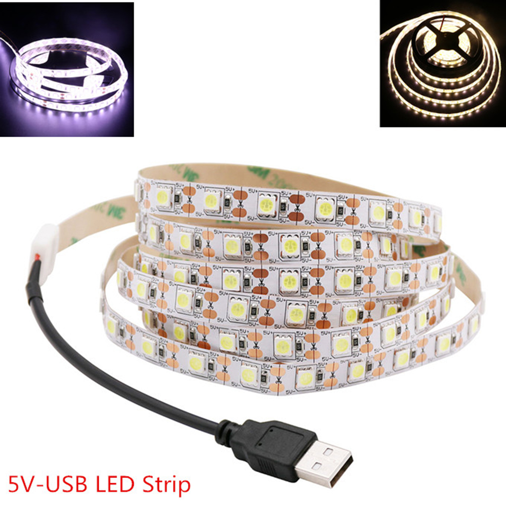 5V USB LED-strip 5050 Koud wit - Ambient Light Strip Tv recensie en prijs