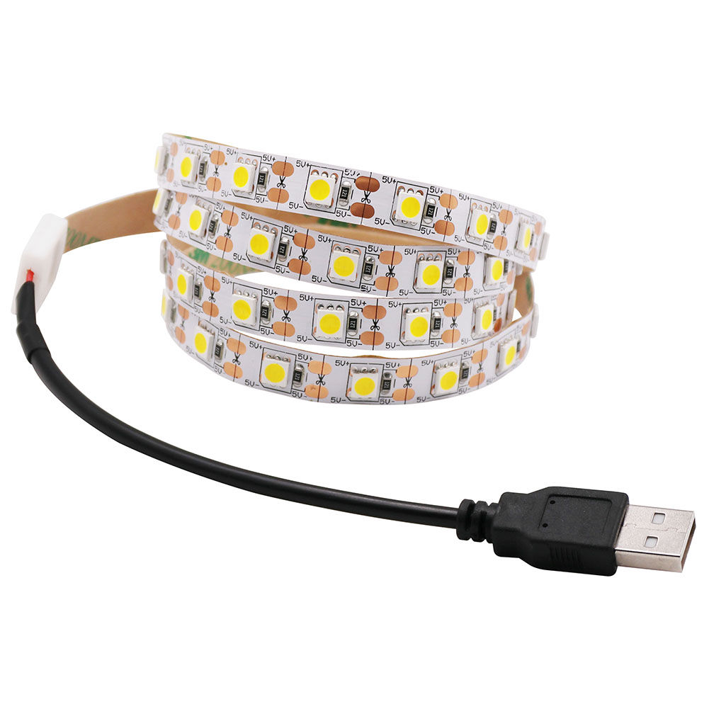 5V USB LED-strip 5050 Koud wit - Ambient Light Strip Tv recensie en prijs