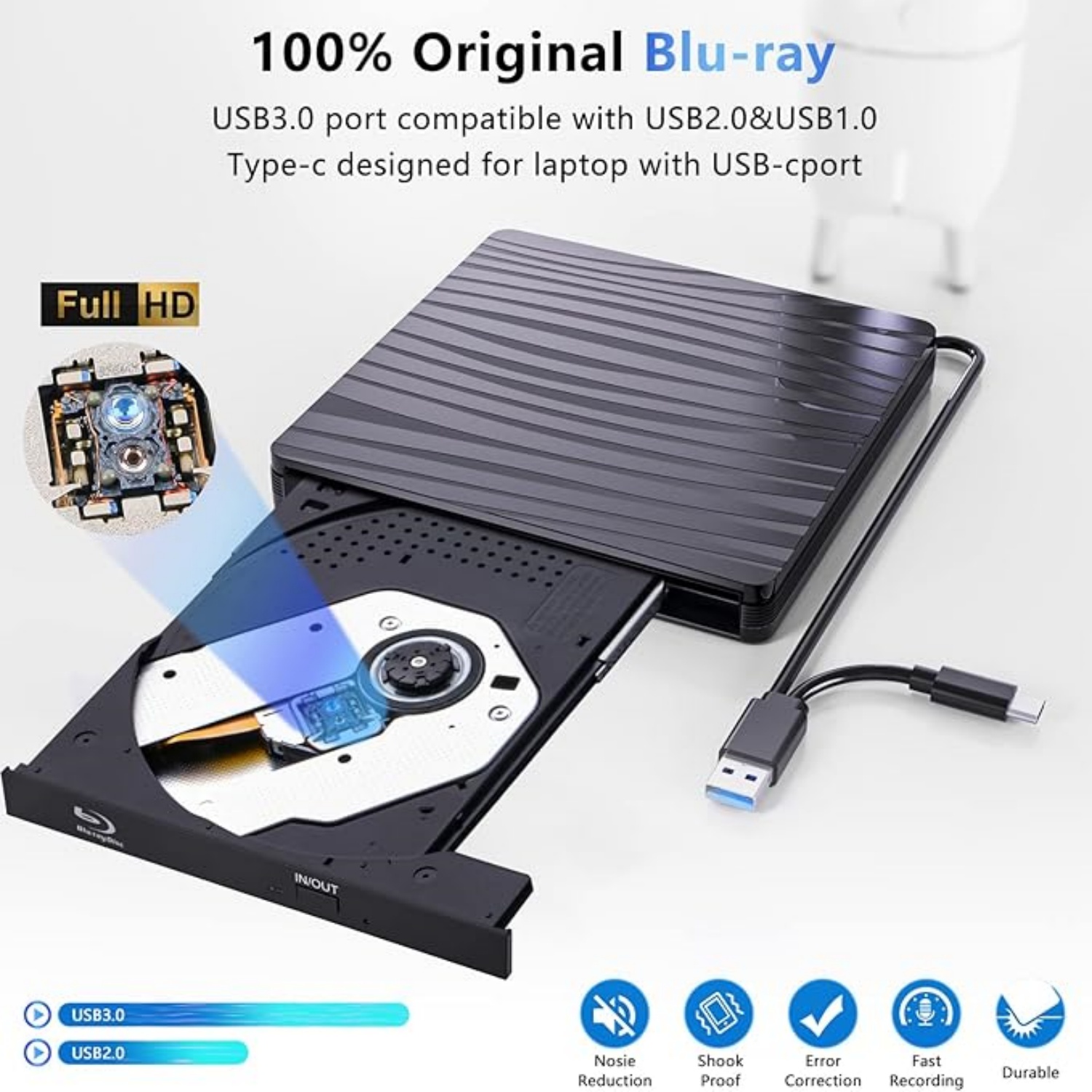 USB3.0 Externe Blu-ray Optisch - Blu Ray Disc Player recensie en prijs